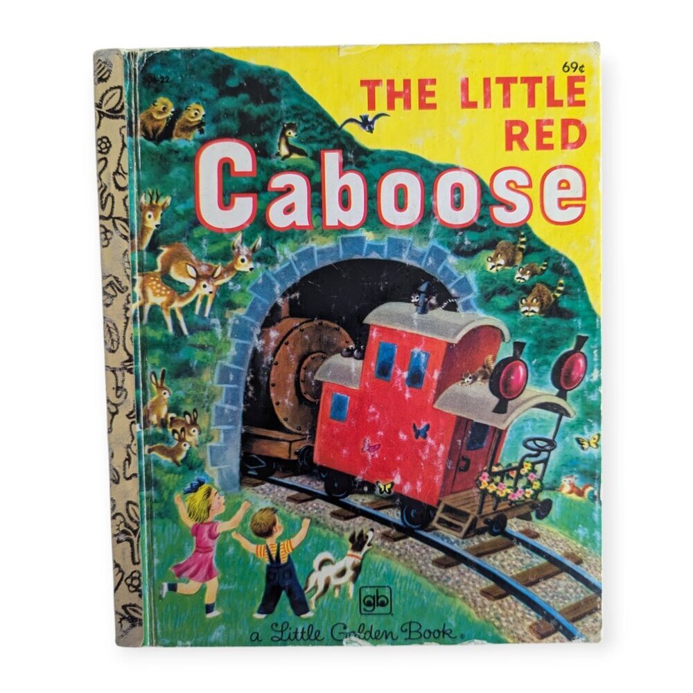 Vintage Little Golden Book The Little Red Caboose Hard Cover Book 1980